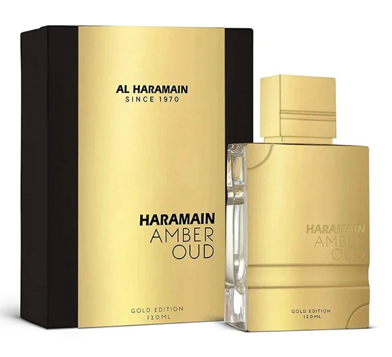 Perfume AL HARAMAIN AMBER OUD GOLD CAJA  UNISEX 120ML