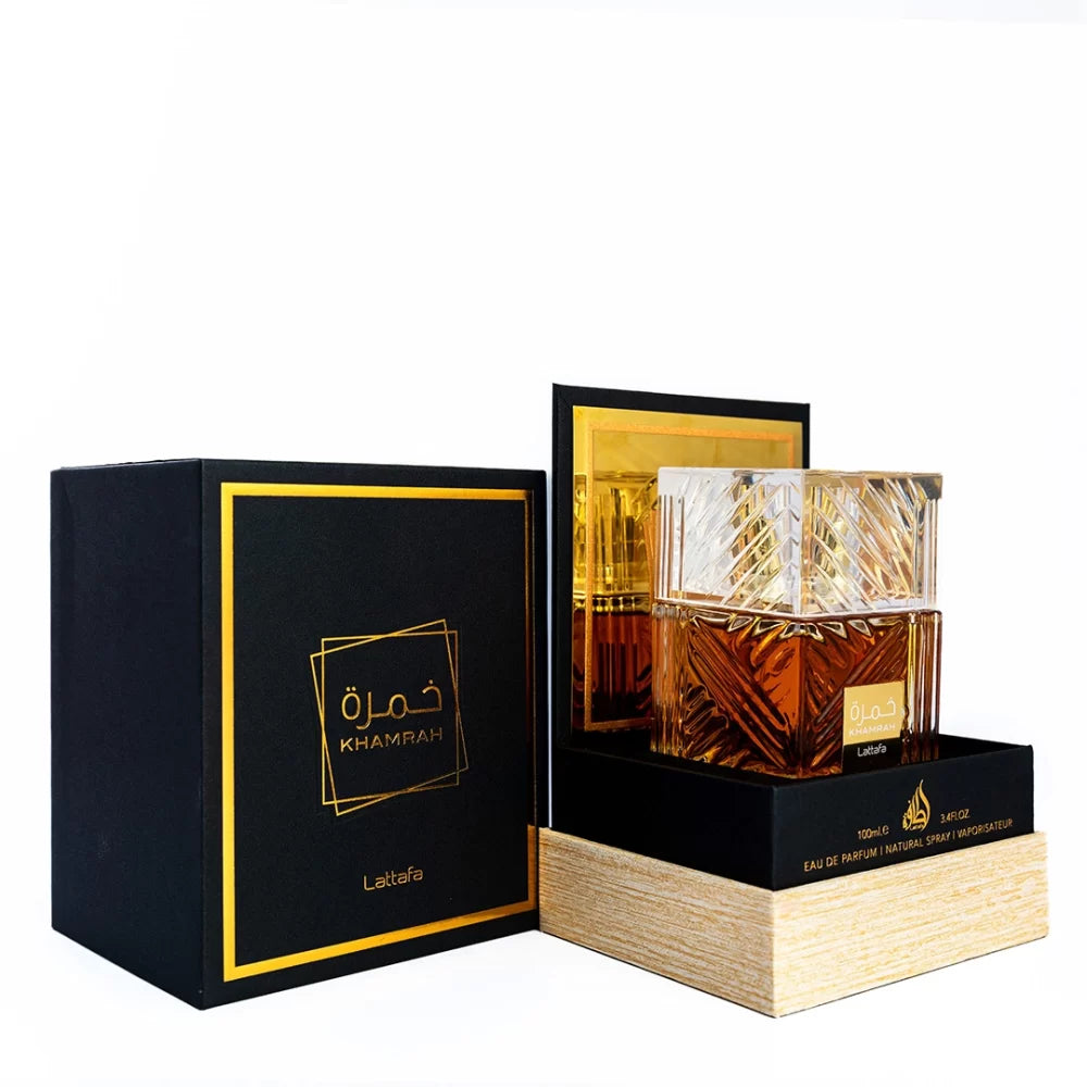 Perfume KHAMRAH LATTAFA ESTUCHE ELEGANTE 100ML